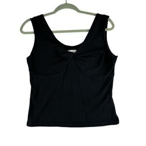Y2K Dizzy Lizzie Sleeveless Tank Blouse Babydoll Top Women's Large Twist Bust